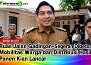 Ruas Jalan Gadingan–Segeran Dibeton, Mobilitas Warga dan Distribusi Hasil Panen Kian Lancar