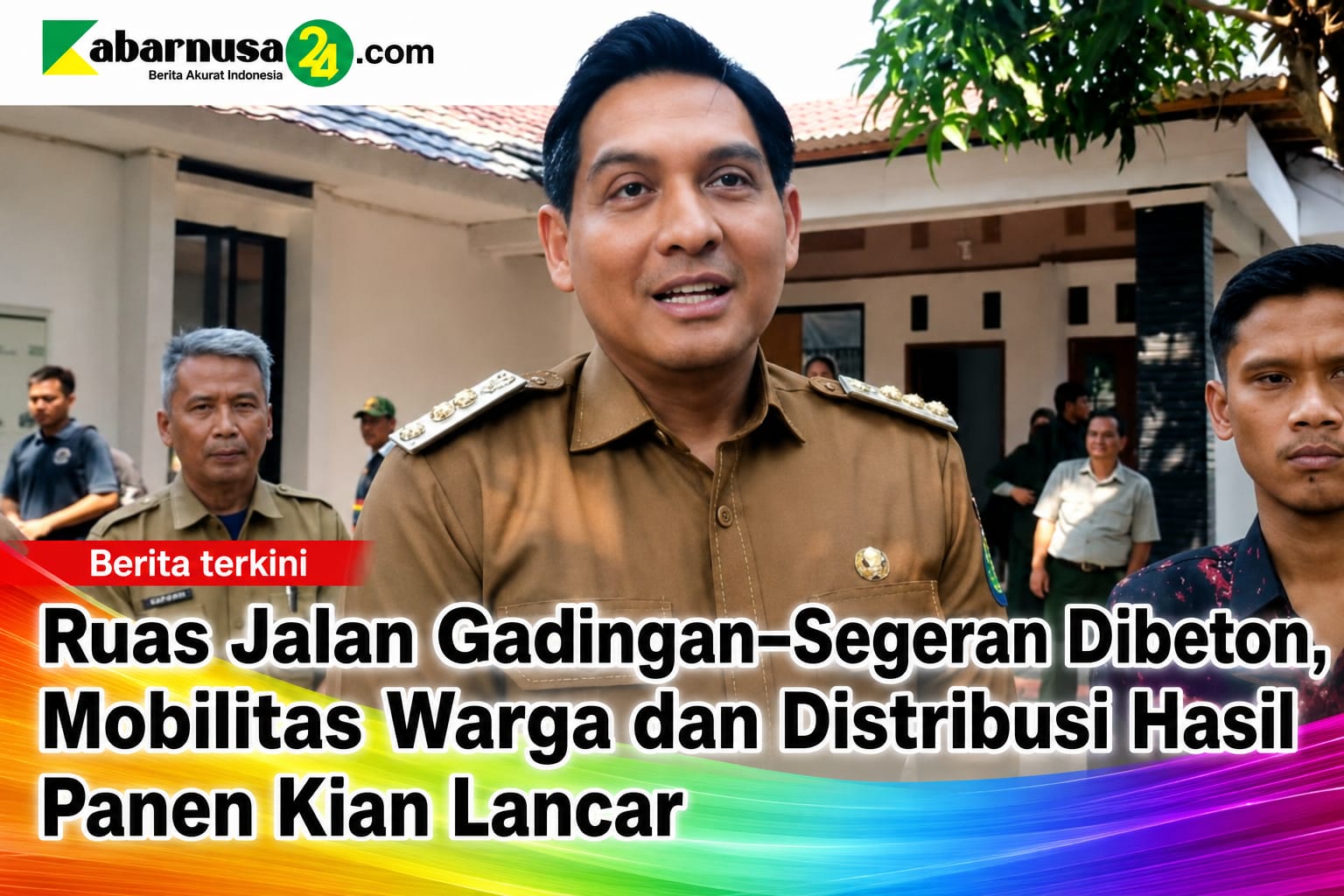 Ruas Jalan Gadingan–Segeran Dibeton, Mobilitas Warga dan Distribusi Hasil Panen Kian Lancar