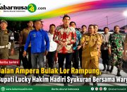 Jalan Ampera Bulak Lor Rampung, Bupati Lucky Hakim Hadiri Syukuran Bersama Warga
