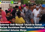 Gubernur Dedi Mulyadi Takziah ke Rumah Korban Kecelakaan Maut Pantura Indramayu, Disambut Antusias Warga