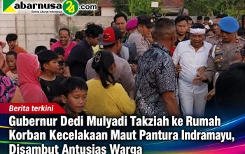 Gubernur Dedi Mulyadi Takziah ke Rumah Korban Kecelakaan Maut Pantura Indramayu, Disambut Antusias Warga