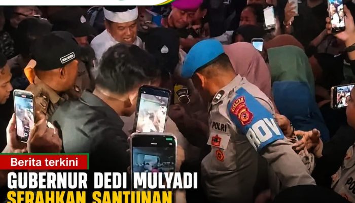 Gubernur Dedi Mulyadi Serahkan Santunan kepada Keluarga 12 Korban Tewas Kecelakaan Pantura