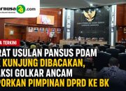Surat Usulan Pansus PDAM Tak Kunjung Dibacakan, Fraksi Golkar Ancam Laporkan Pimpinan DPRD ke BK