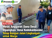 Meski Anggaran Dana Desa Dipangkas, Desa Kedokanbunder Tetap Bangun Jalan Lingkungan untuk Warga