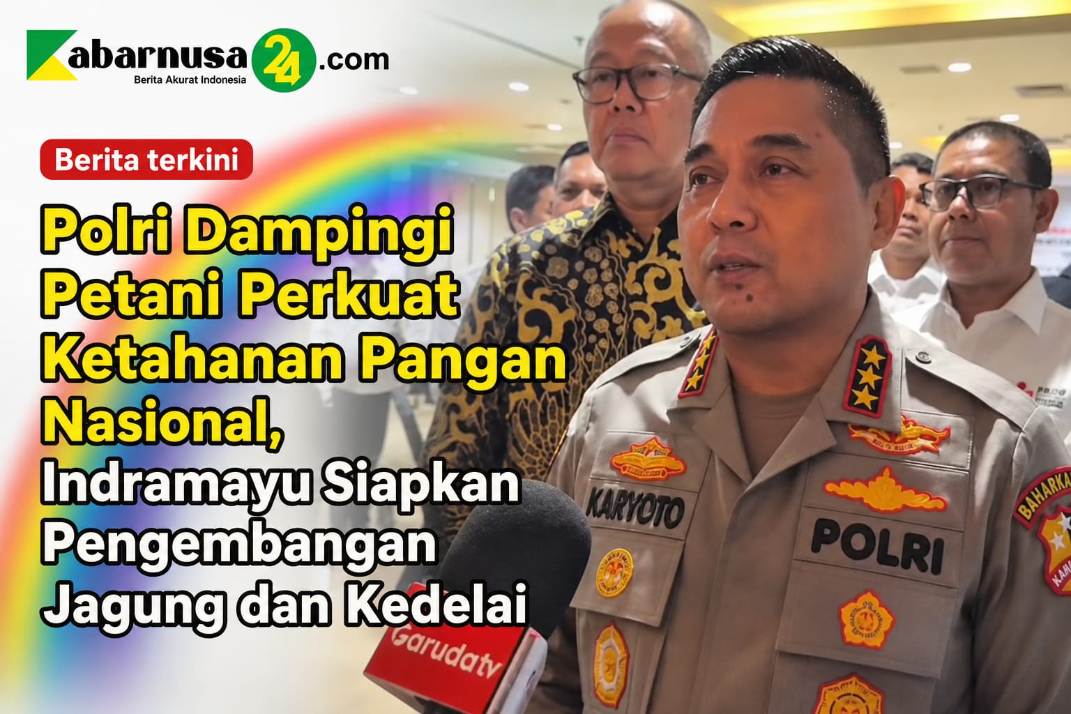 Polri Dampingi Petani Perkuat Ketahanan Pangan Nasional, Indramayu Siapkan Pengembangan Jagung dan Kedelai