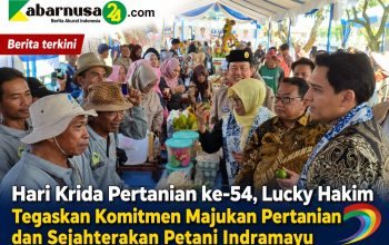 Hari Krida Pertanian ke-54, Lucky Hakim Tegaskan Komitmen Majukan Pertanian dan Sejahterakan Petani Indramayu