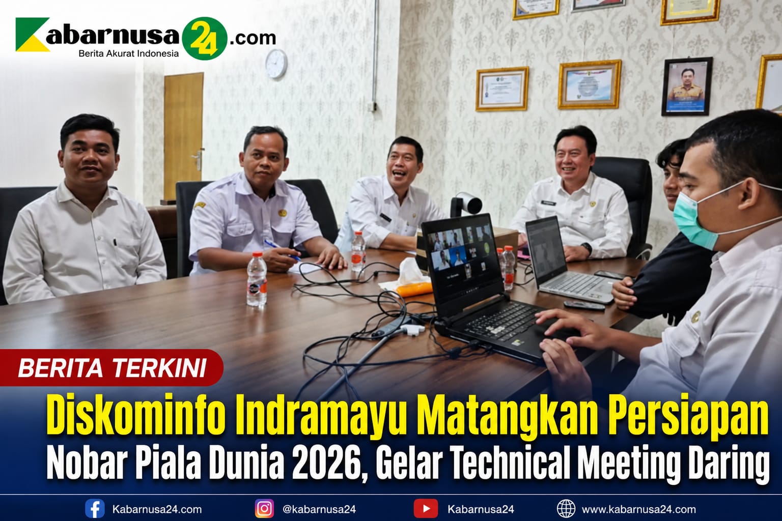 Diskominfo Indramayu Matangkan Persiapan Nobar Piala Dunia 2026, Gelar Technical Meeting Daring