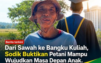 Dari Sawah ke Bangku Kuliah, Sodik Buktikan Petani Mampu Wujudkan Masa Depan Anak