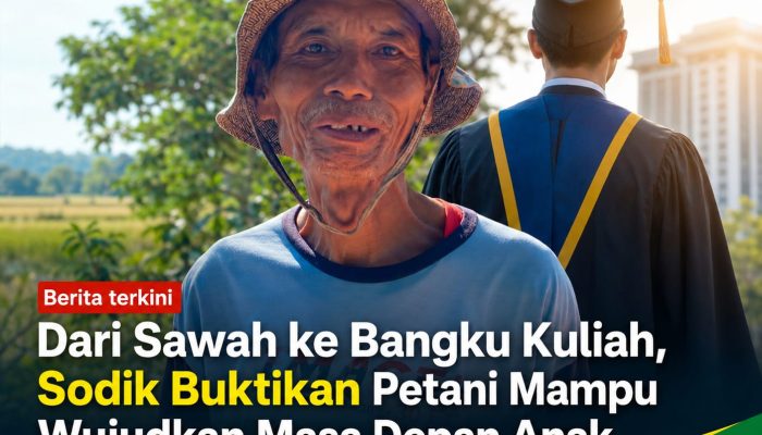 Dari Sawah ke Bangku Kuliah, Sodik Buktikan Petani Mampu Wujudkan Masa Depan Anak