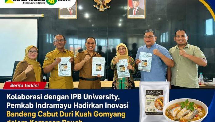 Kolaborasi dengan IPB University, Pemkab Indramayu Hadirkan Inovasi Bandeng Cabut Duri Kuah Gomyang dalam Kemasan Pouch