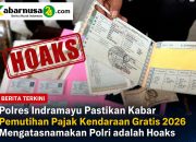 Polres Indramayu Pastikan Kabar Pemutihan Pajak Kendaraan Gratis 2026 Mengatasnamakan Polri adalah Hoaks