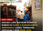 Diduga Lupa Matikan Kompor, Rumah di Gang 8 Karangampel Indramayu Ludes Terbakar, Kerugian Capai Rp30 Juta