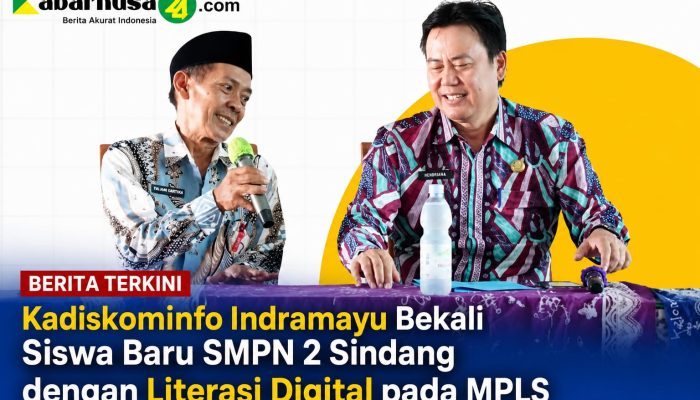 Kadiskominfo Indramayu Bekali Siswa Baru SMPN 2 Sindang dengan Literasi Digital pada MPLS