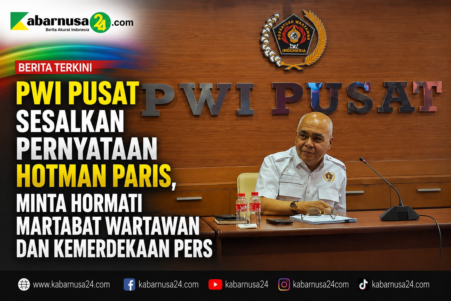 PWI Pusat Sesalkan Pernyataan Hotman Paris, Minta Hormati Martabat Wartawan dan Kemerdekaan Pers