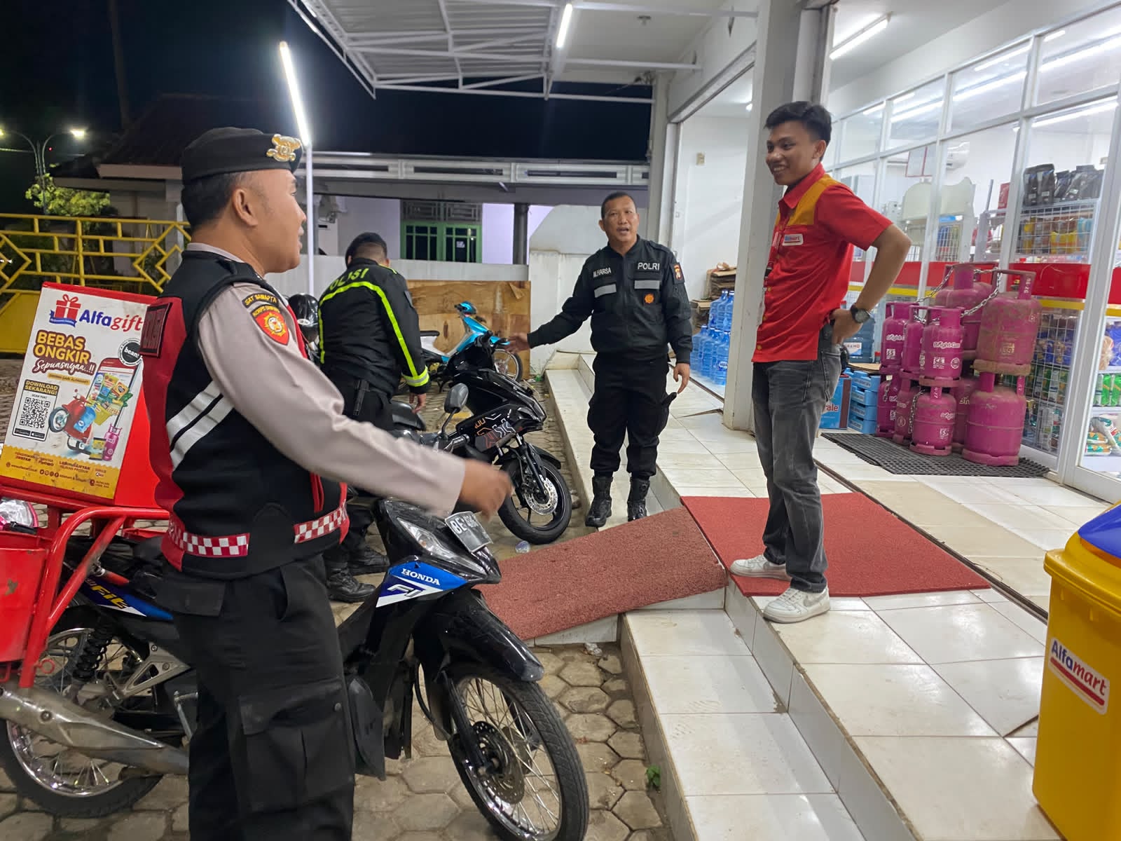 Patroli On Call Regu 2 Polres Lampung Utara Sasar Titik Rawan Kejahatan Malam Hari