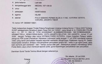 Inilah Tanggapan Polda Metro Jaya Atas Laporan Persatuan Wartawan Indonesia terhadap H Inilah Tanggapan Polda Metro Jaya Atas Laporan Persatuan Wartawan Indonesia terhadap H