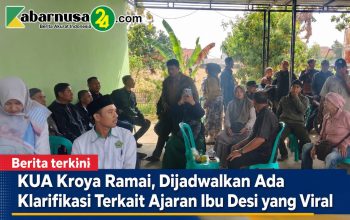 KUA Kroya Ramai, Dijadwalkan Ada Klarifikasi Terkait Ajaran Ibu Desi yang Viral KUA Kroya Ramai, Dijadwalkan Ada Klarifikasi Terkait Ajaran Ibu Desi yang Viral