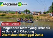 Pengendara Motor yang Tercebur ke Sungai di Cikedung Ditemukan Meninggal Dunia