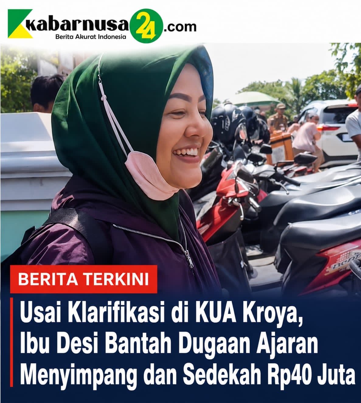 Usai Klarifikasi di KUA Kroya, Ibu Desi Bantah Dugaan Ajaran Menyimpang dan Sedekah Rp40 Juta
