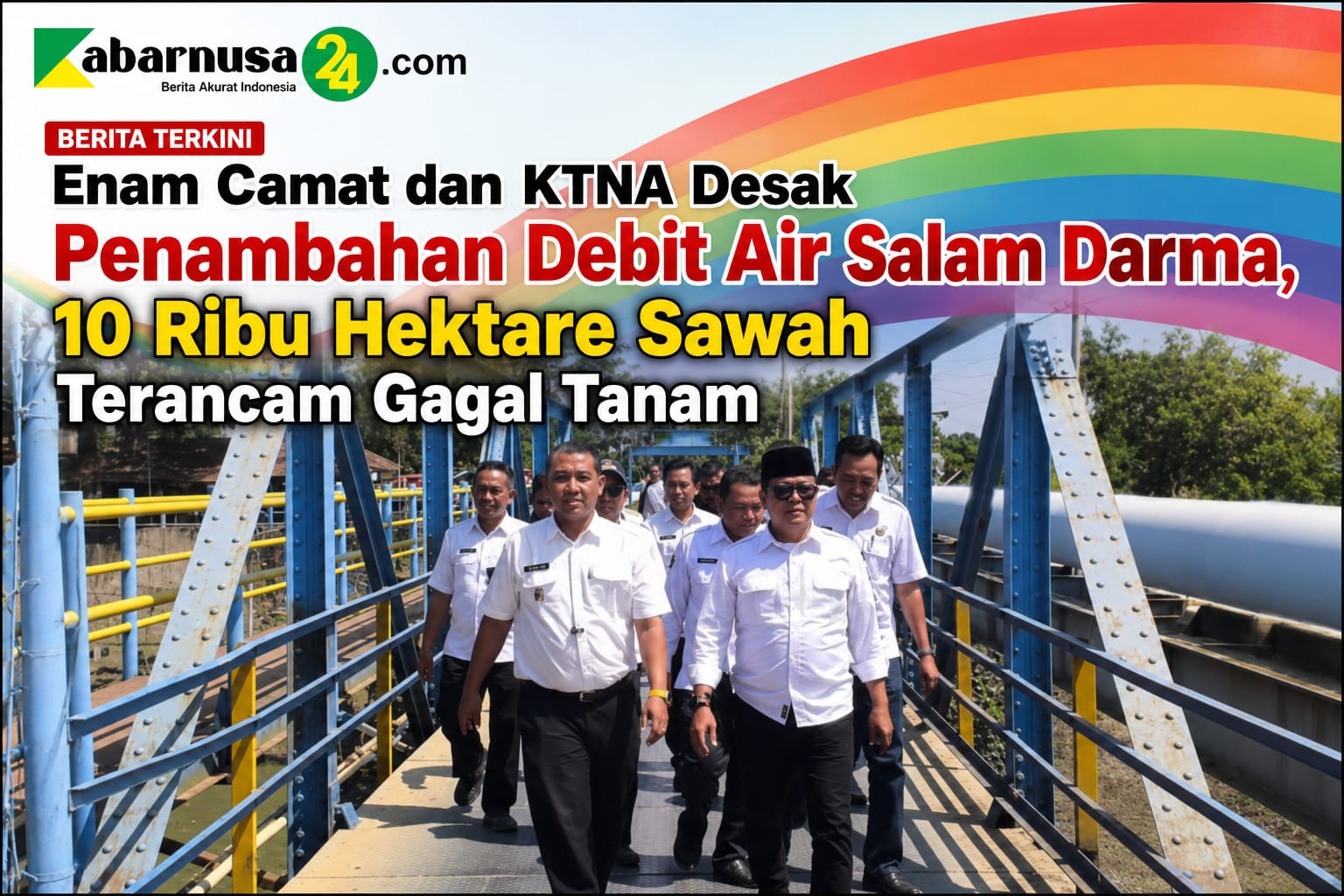 Enam Camat dan KTNA Desak Penambahan Debit Air Salam Darma, 10 Ribu Hektare Sawah Terancam Gagal Tanam