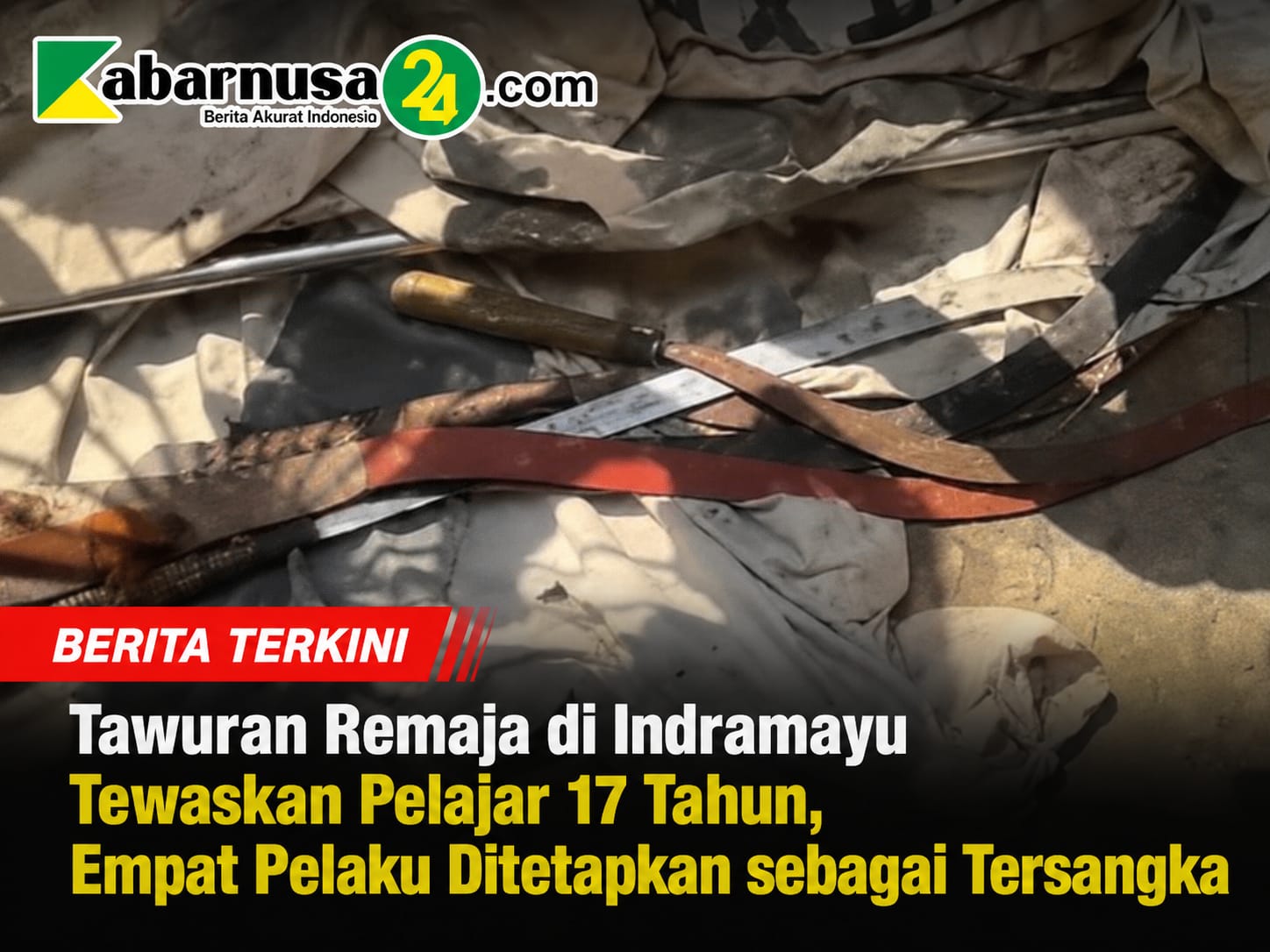 Tawuran Remaja di Indramayu Tewaskan Pelajar 17 Tahun, Empat Pelaku Ditetapkan sebagai Tersangka