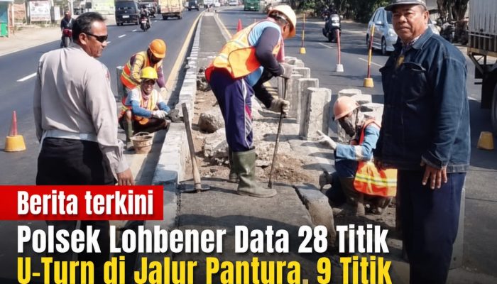 Polsek Lohbener Data 28 Titik U-Turn di Jalur Pantura, 9 Titik Diusulkan Ditutup Demi Keselamatan Pengendara