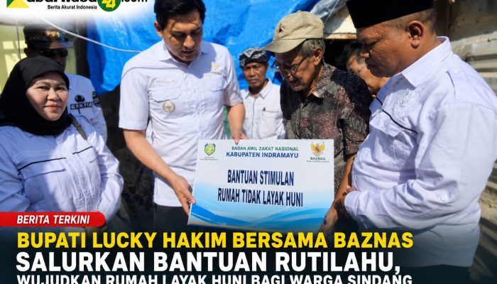Bupati Lucky Hakim Bersama Baznas Salurkan Bantuan Rutilahu, Wujudkan Rumah Layak Huni bagi Warga Sindang