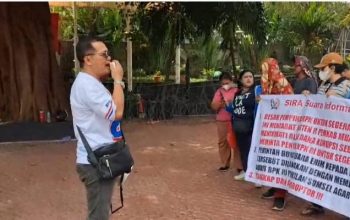 LSM SIRA Dan PST Gelar Aksi Damai di Gedung Merah Putih KPK-RI Terkait Dugaan Kasus Korupsi Bupati Muara Enim
