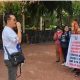 LSM SIRA Dan PST Gelar Aksi Damai di Gedung Merah Putih KPK-RI Terkait Dugaan Kasus Korupsi Bupati Muara Enim