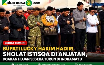 Bupati Lucky Hakim Hadiri Sholat Istisqa di Anjatan, Doakan Hujan Segera Turun di Indramayu