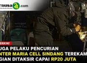 Terduga Pelaku Pencurian di Konter Maria Cell Sindang Terekam CCTV, Kerugian Ditaksir Capai Rp20 Juta