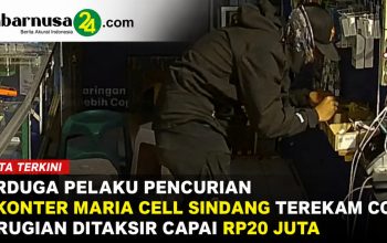 Terduga Pelaku Pencurian di Konter Maria Cell Sindang Terekam CCTV, Kerugian Ditaksir Capai Rp20 Juta Terduga Pelaku Pencurian di Konter Maria Cell Sindang Terekam CCTV, Kerugian Ditaksir Capai Rp20 Juta