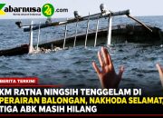 KM Ratna Ningsih Tenggelam di Perairan Balongan, Nakhoda Selamat, Tiga ABK Masih Hilang