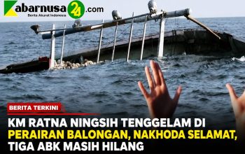KM Ratna Ningsih Tenggelam di Perairan Balongan, Nakhoda Selamat, Tiga ABK Masih Hilang KM Ratna Ningsih Tenggelam di Perairan Balongan, Nakhoda Selamat, Tiga ABK Masih Hilang
