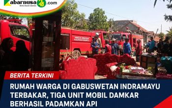 Rumah Warga di Gabuswetan Indramayu Terbakar, Tiga Unit Mobil Damkar Berhasil Padamkan Api