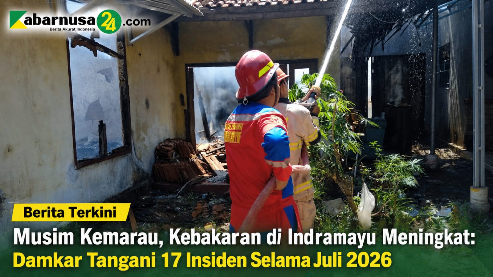 Musim Kemarau, Kebakaran di Indramayu Meningkat: Damkar Tangani 17 Insiden Selama Juli 2026