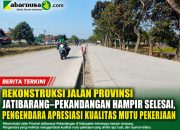 Rekonstruksi Jalan Provinsi Jatibarang–Pekandangan Hampir Selesai, Pengendara Apresiasi Kualitas Mutu Pekerjaan