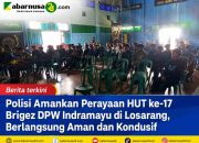 Polisi Amankan Perayaan HUT ke-17 Brigez DPW Indramayu di Losarang, Berlangsung Aman dan Kondusif