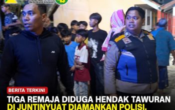 Tiga Remaja Diduga Hendak Tawuran di Juntinyuat Diamankan Polisi, Dipulangkan Setelah Dibina Tiga Remaja Diduga Hendak Tawuran di Juntinyuat Diamankan Polisi, Dipulangkan Setelah Dibina