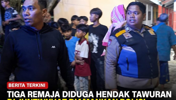 Tiga Remaja Diduga Hendak Tawuran di Juntinyuat Diamankan Polisi, Dipulangkan Setelah Dibina