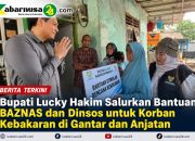 Bupati Lucky Hakim Salurkan Bantuan BAZNAS dan Dinsos untuk Korban Kebakaran di Gantar dan Anjatan