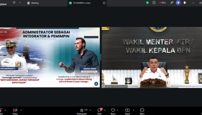 Melalui Daring, Pesan Wamen ATR/BPN Ossy untuk Pejabat Administrator dalam PKA 2026 : Harus Jadi Arsitek Perubahan