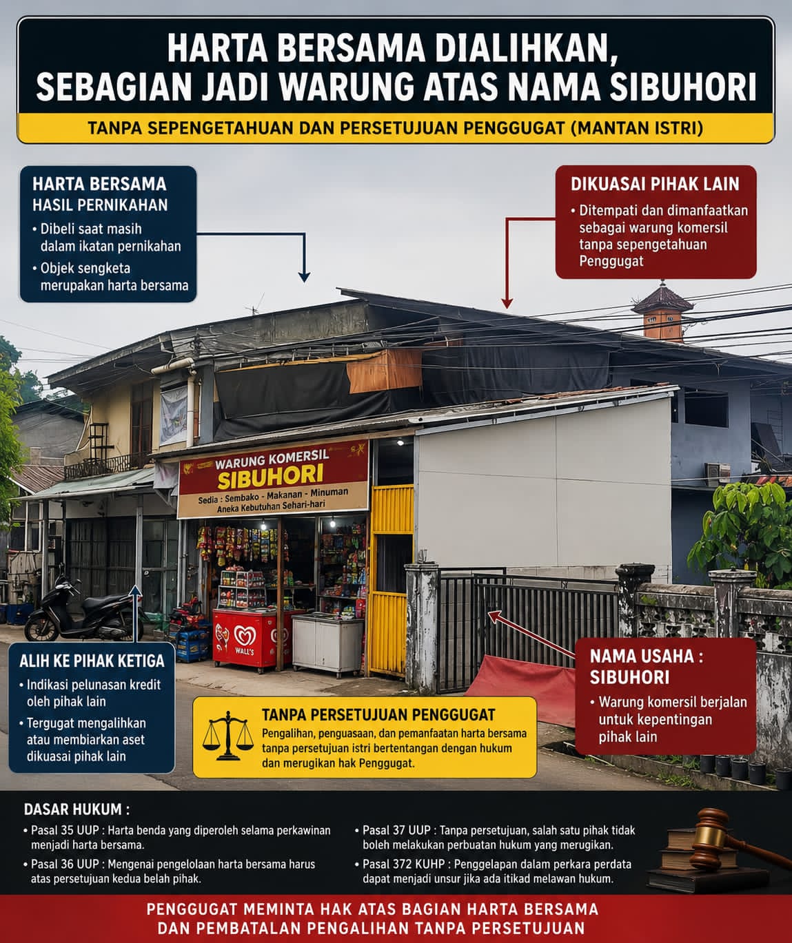Sidang Pembuktian Harta Bersama: Kuasa Hukum Penggugat Soroti Dugaan Pengalihan Aset