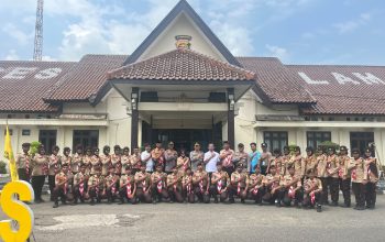 Polres Lampung Utara Lepas Kontingen Saka Bhayangkara Ikuti Lokabara V Polda Lampung