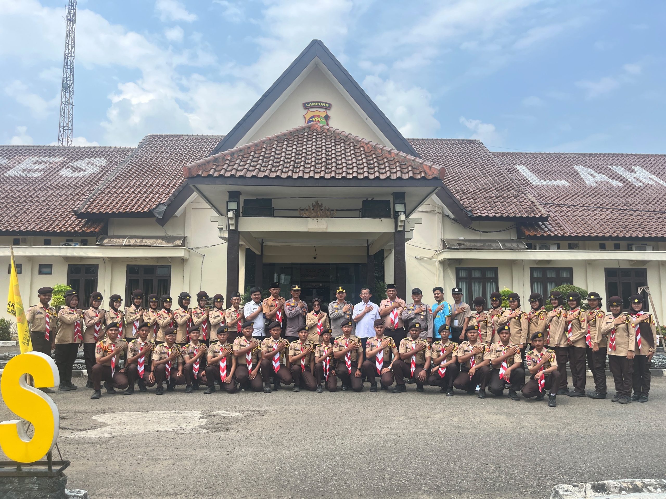 Polres Lampung Utara Lepas Kontingen Saka Bhayangkara Ikuti Lokabara V Polda Lampung