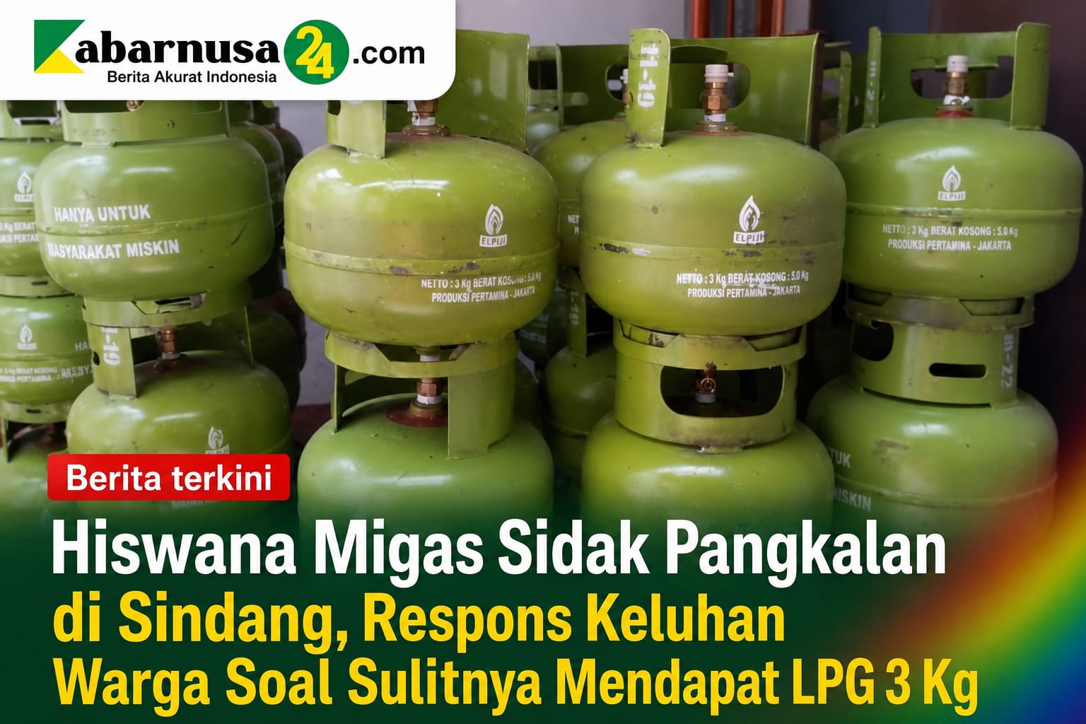 Hiswana Migas Sidak Pangkalan di Sindang, Respons Keluhan Warga Soal Sulitnya Mendapat LPG 3 Kg