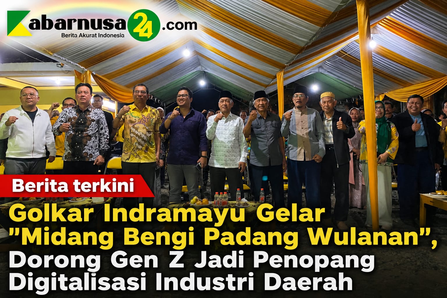 Golkar Indramayu Gelar "Midang Bengi Padang Wulanan", Dorong Gen Z Jadi Penopang Digitalisasi Industri Daerah
