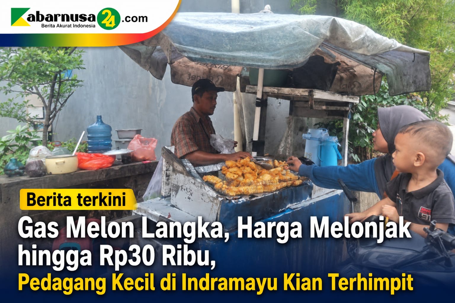 Gas Melon Langka, Harga Melonjak hingga Rp30 Ribu, Pedagang Kecil di Indramayu Kian Terhimpit