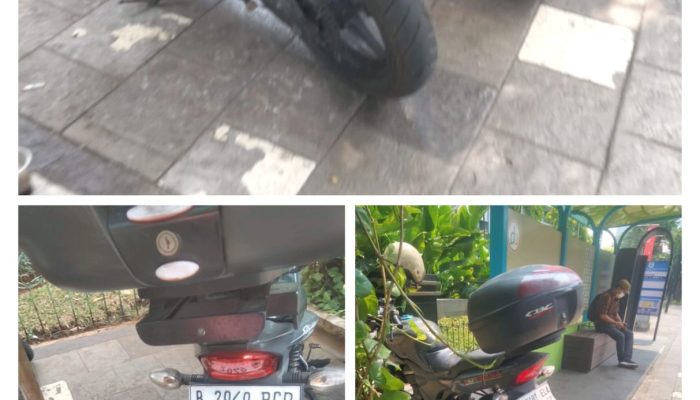 Penampakan Diduga Motor Dinas Milik Polisi Disulap Jadi Plat Nomor Kendaraan Pribadi