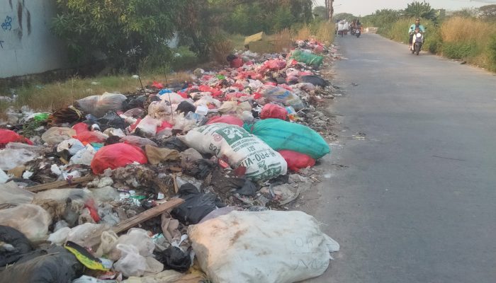 Pemda dan Warga Seperti Tidak Peduli Banyak Sampah Berserakan di Jalan Puri Harapan Bekasi Utara